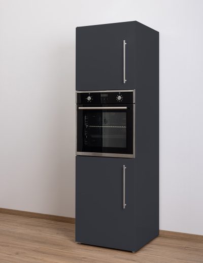 Larder cupbaord with oven, closed Slate grey