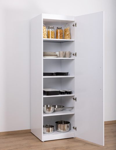 Larder cupboard open White