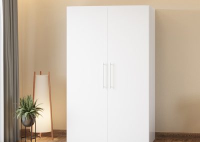 Cupboard Kitchen SKM 120 White closed